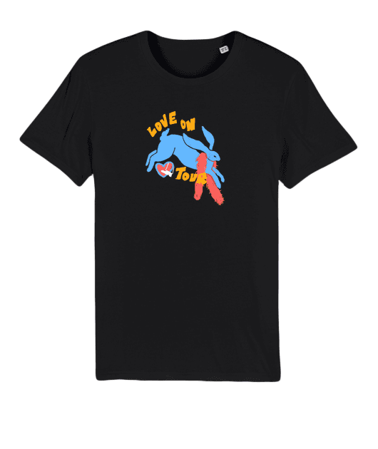 love on tour unisex black tee